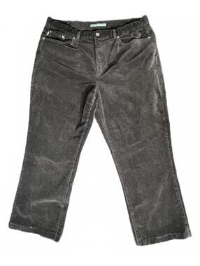 Lauren Ralph Lauren Women’s Black Corduroy Chinos